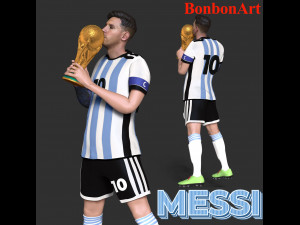 Lionel Messi 3D-Druckmodell