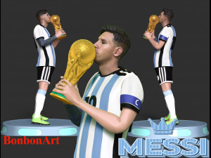 Lionel Messi 3D-Druckmodell