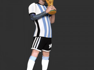 Lionel Messi 3D-Druckmodell