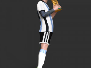 Lionel Messi 3D-Druckmodell