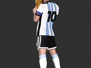 Lionel Messi 3D-Druckmodell