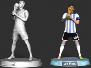 Lionel Messi 3D-Druckmodell