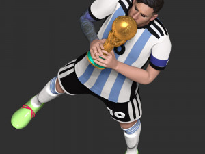 Lionel Messi 3D-Druckmodell
