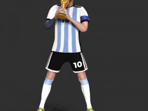 Lionel Messi 3D-Druckmodell