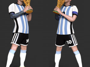 Lionel Messi 3D-Druckmodell