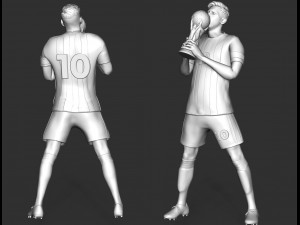 Lionel Messi 3D-Druckmodell