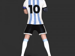 Lionel Messi 3D-Druckmodell