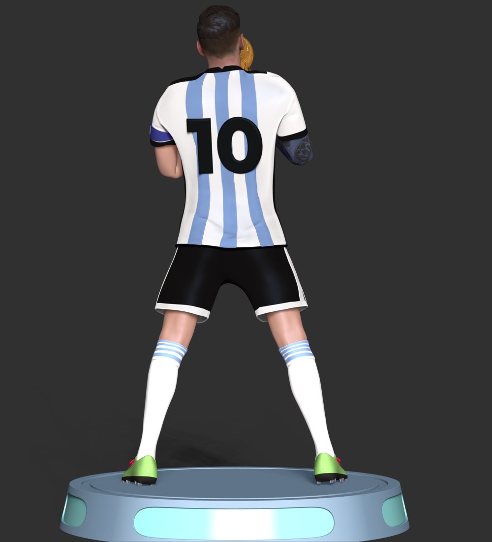 Lionel Messi 3D Принт Модель In Статуэтки 3DExport
