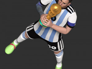 Lionel Messi 3D-Druckmodell