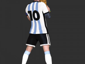 Lionel Messi 3D-Druckmodell