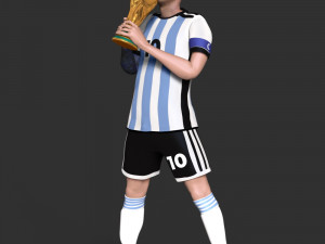 Lionel Messi 3D-Druckmodell