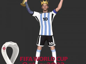 Король Мессі 3D Принт Модель