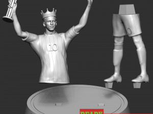 King Messi Model do druku 3D