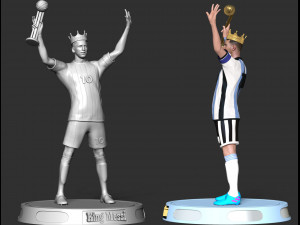 King Messi Model do druku 3D