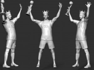 King Messi Model do druku 3D