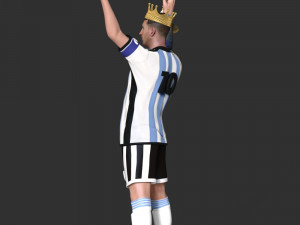 King Messi Model do druku 3D