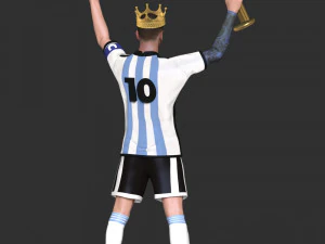 Король Мессі 3D Принт Модель