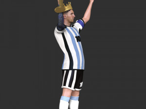 King Messi Model do druku 3D