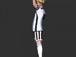 King Messi Model do druku 3D