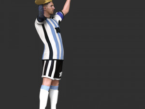 King Messi Model do druku 3D