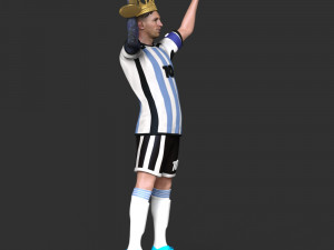King Messi Model do druku 3D