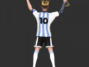 King Messi Model do druku 3D