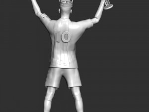 King Messi Model do druku 3D