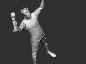 King Messi Model do druku 3D