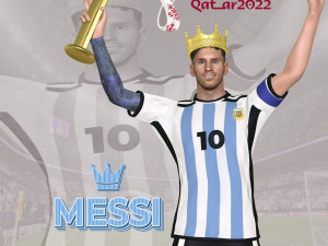 King Messi 3D 打印模型