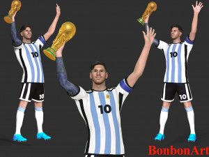 Messi 3D प्रिंट मॉडल