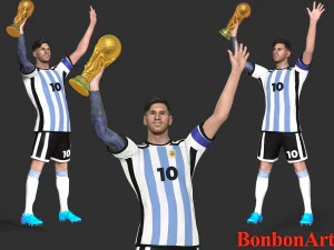 Messi 3D Print Model