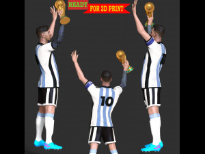 Messi 3D प्रिंट मॉडल