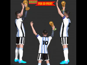 Messi 3D Print Model