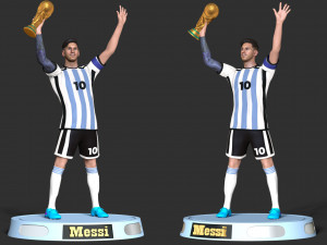 Messi 3D प्रिंट मॉडल
