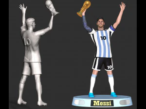Messi 3D Print Model