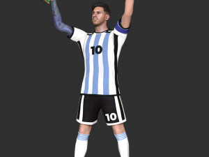 Messi 3D प्रिंट मॉडल