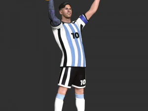 Messi 3D Print Model