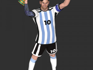 Messi 3D प्रिंट मॉडल