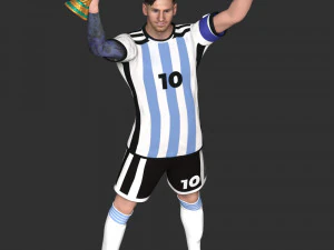 Messi 3D Print Model