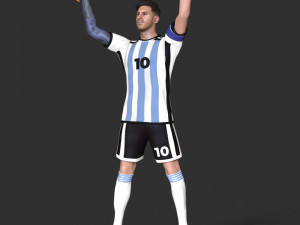 Messi 3D प्रिंट मॉडल