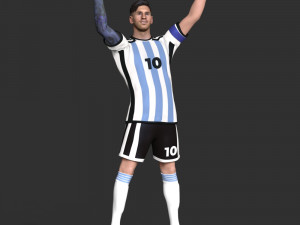 Messi 3D प्रिंट मॉडल