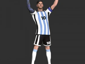 Messi 3D Print Model