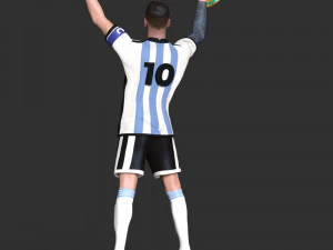 Messi 3D Print Model