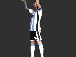 Messi 3D Print Model