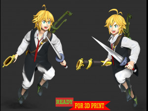 Meliodas 3D Принт Модель