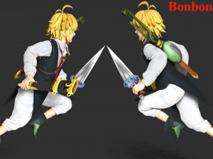 Meliodas 3D Принт Модель