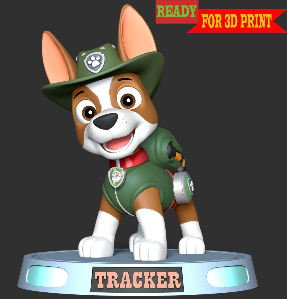 Tracker PAW Patrol 3D-Druckmodell in