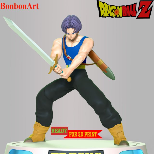 Trunks - Jump Force 3D Print Model .c4d .max .obj .3ds .fbx .stl .blend 