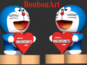 Doraemon - Valentines Day 3D 프린트 모델