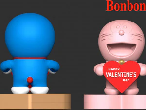Doraemon - Valentines Day 3D Print Model
